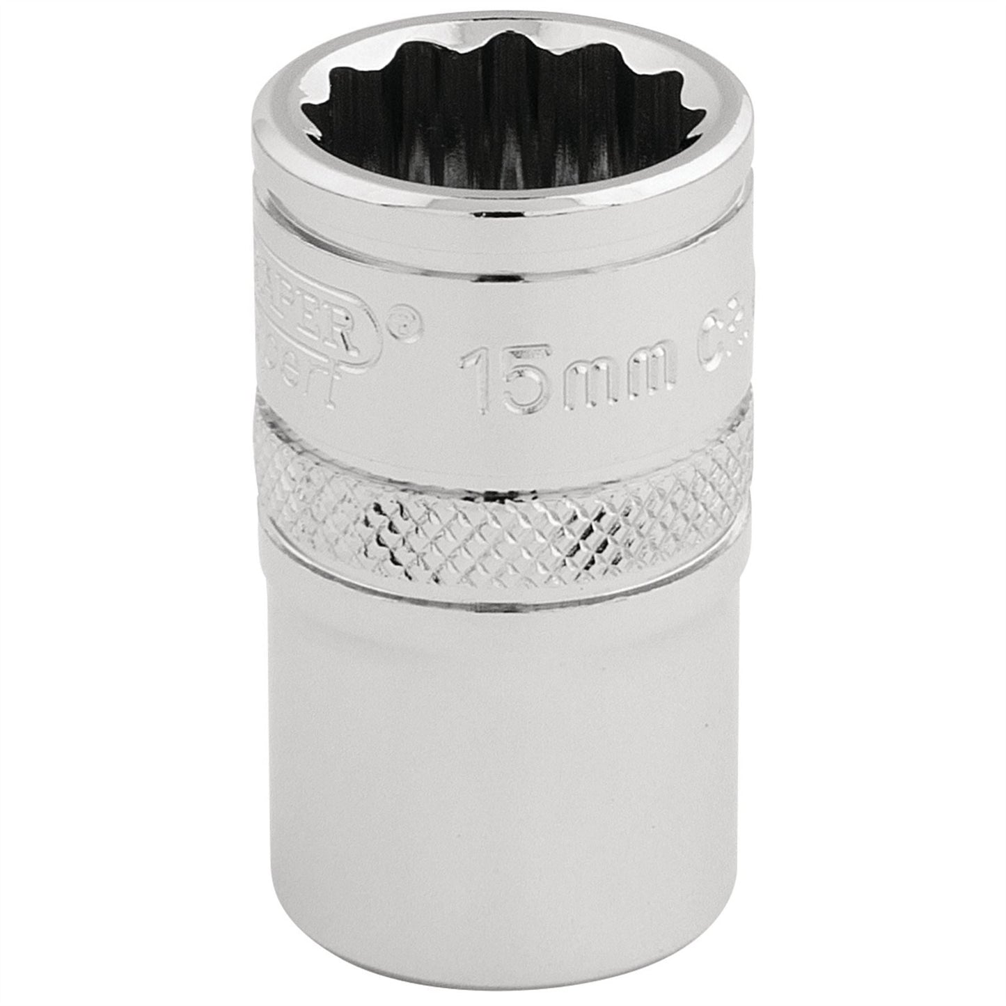 Draper 33136 HI-TORQ® 12 Point Socket 1/2" Sq. Dr. 15mm Draper