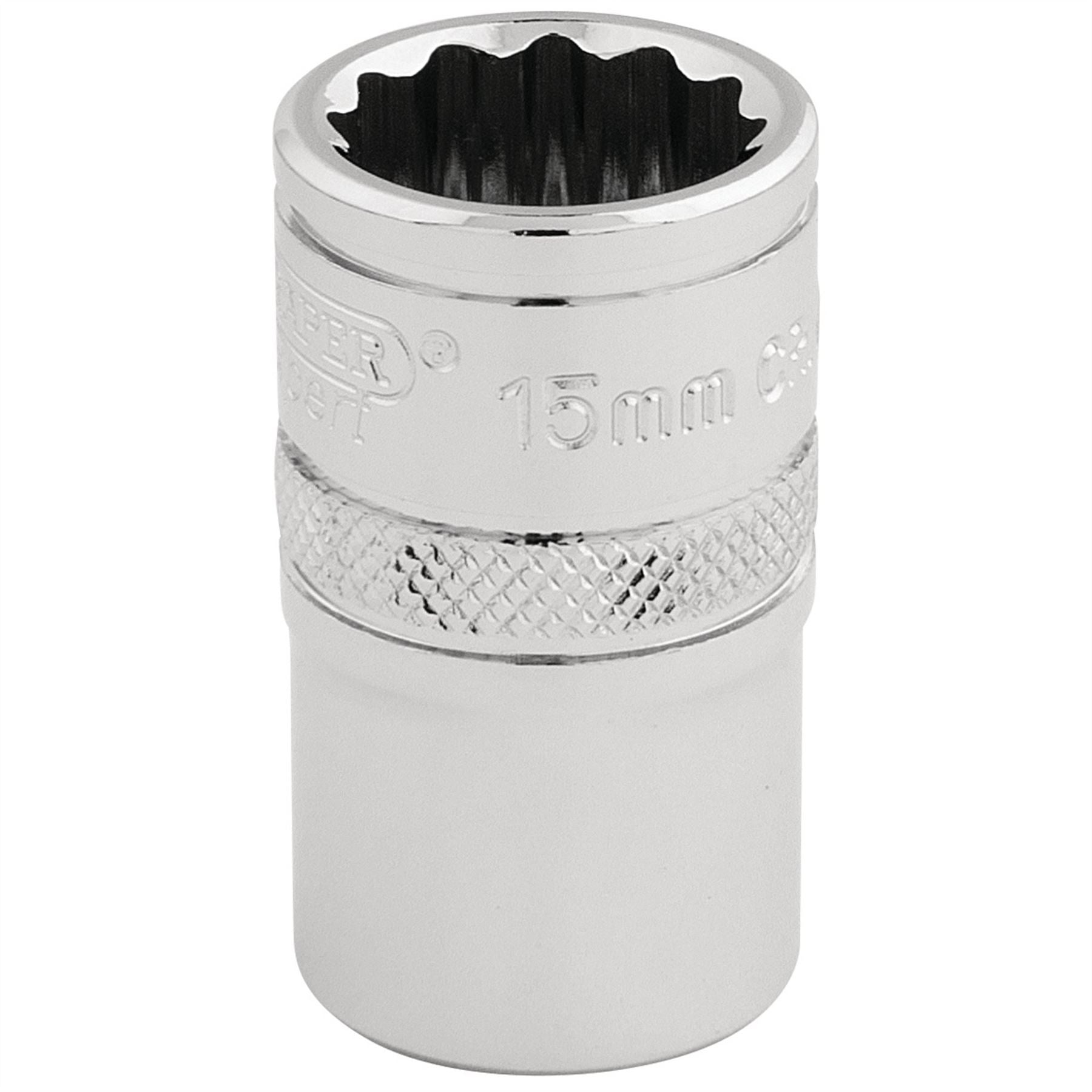 Draper 33136 HI-TORQ® 12 Point Socket 1/2" Sq. Dr. 15mm Draper