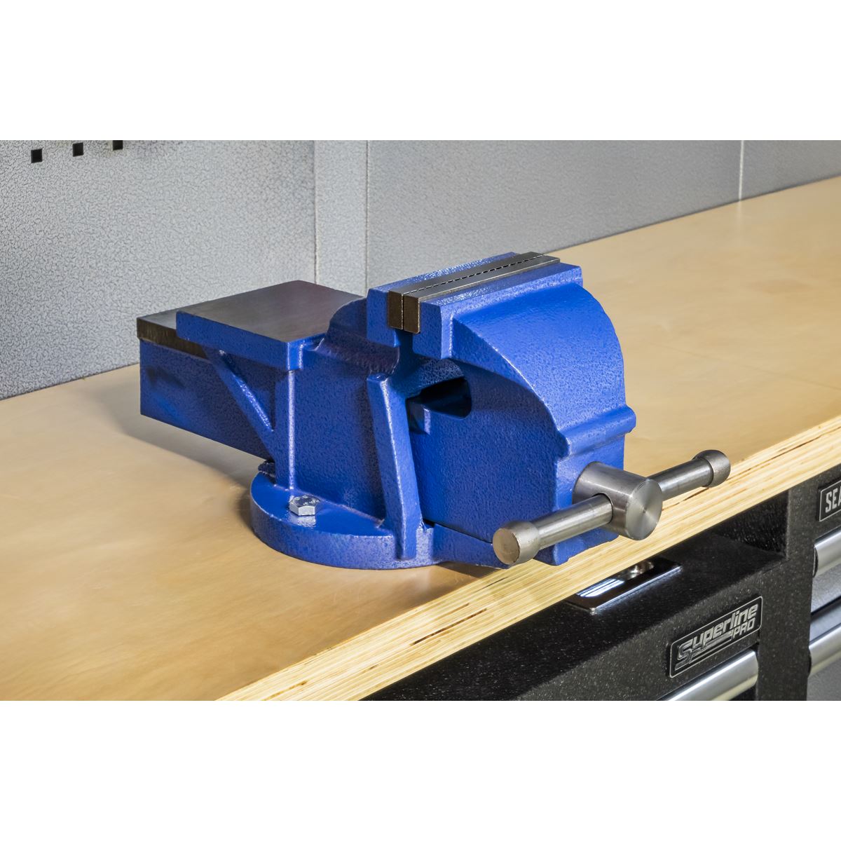 Sealey CV125XT Vice 125mm Fixed Base Professional Heavy-Duty Sealey