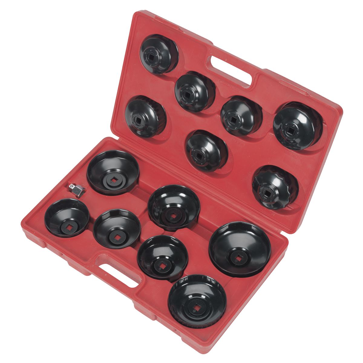 Sealey VS7003 Oil Filter Cap Wrench Set 15pc Sealey