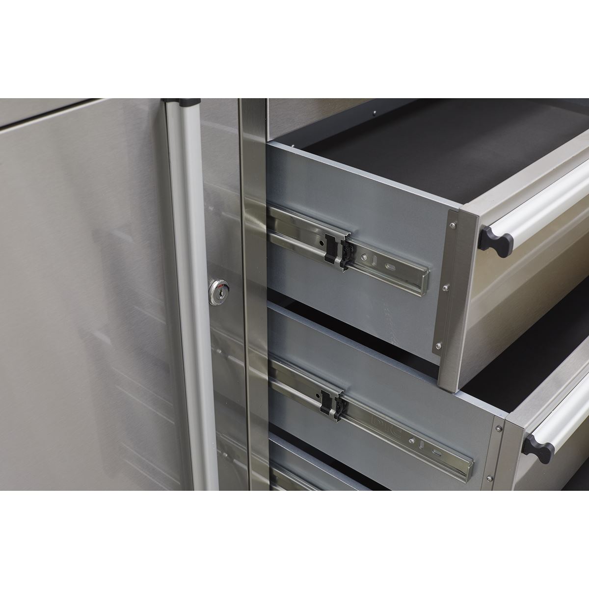 Sealey AP4804SS Mobile Stainless Steel Tool Cabinet 4 Drawer Sealey