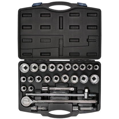 Draper 48329 HI-TORQ® Combined MM/AF Socket Set 3/4" Sq. Dr. Black 26 Piece Draper