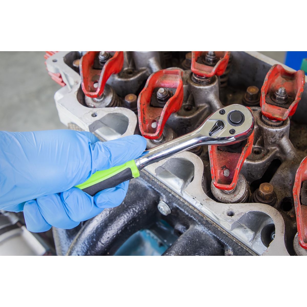 Siegen S01230 Ratchet Wrench Set 5pc 3/8"Sq Drive Flip Reverse Siegen