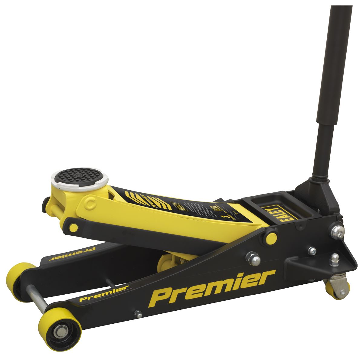Sealey 3040AY Premier Low Profile Trolley Jack with Rocket Lift 3 Tonne - Yellow Sealey