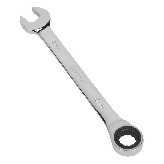 Sealey RCW15 Ratchet Combination Spanner 15mm Sealey
