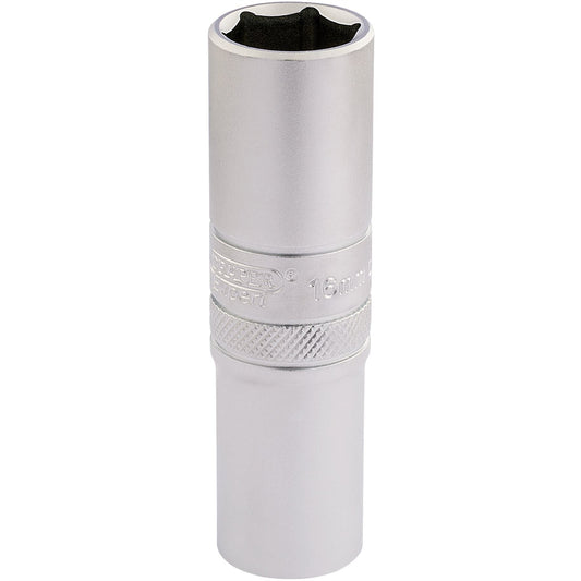 Draper 16648 6 Point Metric Deep Socket 1/2" Sq. Dr. 16mm Draper