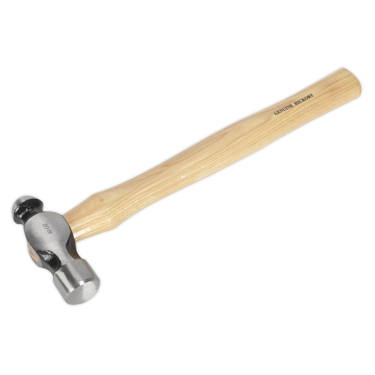 Sealey BPH40 Ball Pein Hammer 2.5lb Hickory Shaft Sealey