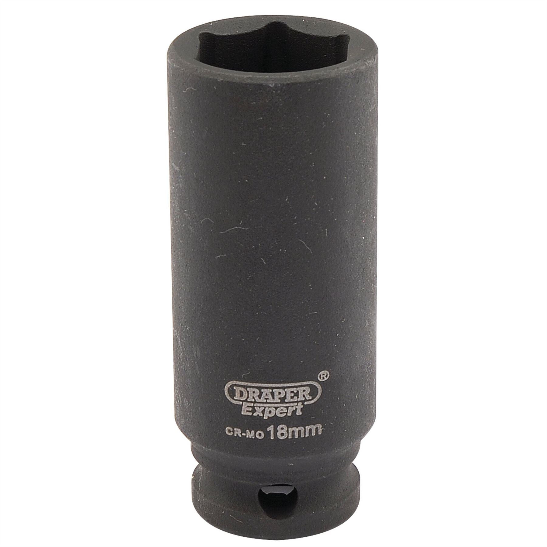 Draper 06891 Expert HI-TORQ® 6 Point Deep Impact Socket 3/8" Sq. Dr. 18mm Draper