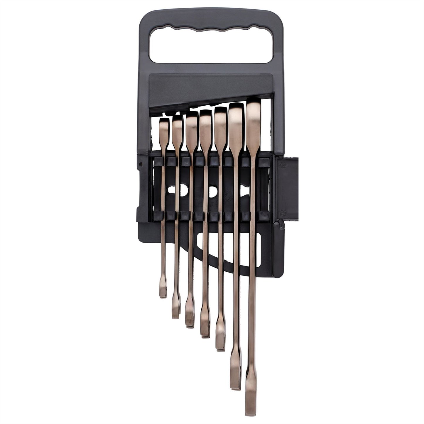 Draper 51178 HI-TORQ® Metric Ratcheting Combination Spanner Set Black 7 Piece Draper