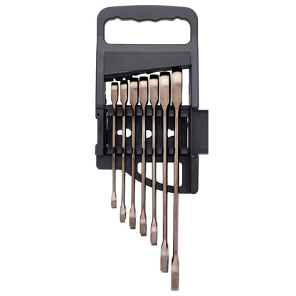 Draper 51178 HI-TORQ® Metric Ratcheting Combination Spanner Set Black 7 Piece Draper