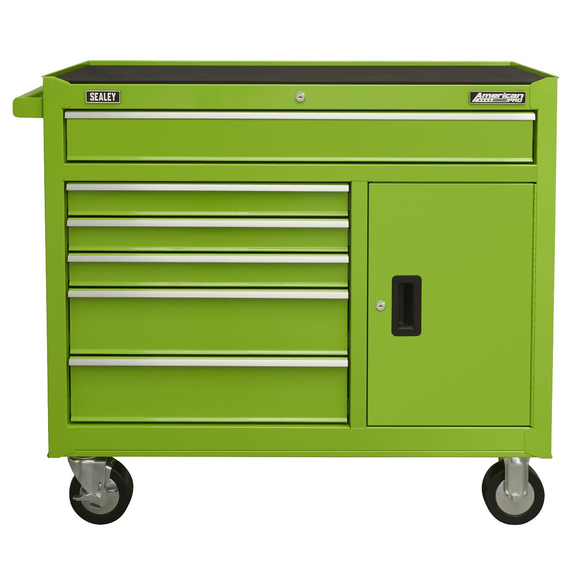 Sealey AP4106HV Rollcab 6 Drawer with Ball Bearing Slides - Green Sealey