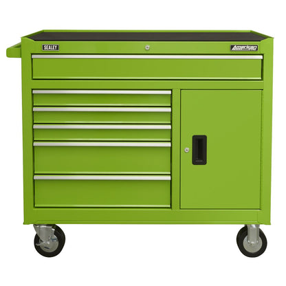 Sealey AP4106HV Rollcab 6 Drawer with Ball Bearing Slides - Green Sealey