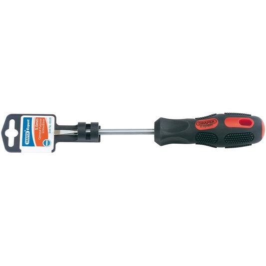Draper 40028 Plain Slot Parallel Tip Screwdriver 5 x 100mm Draper