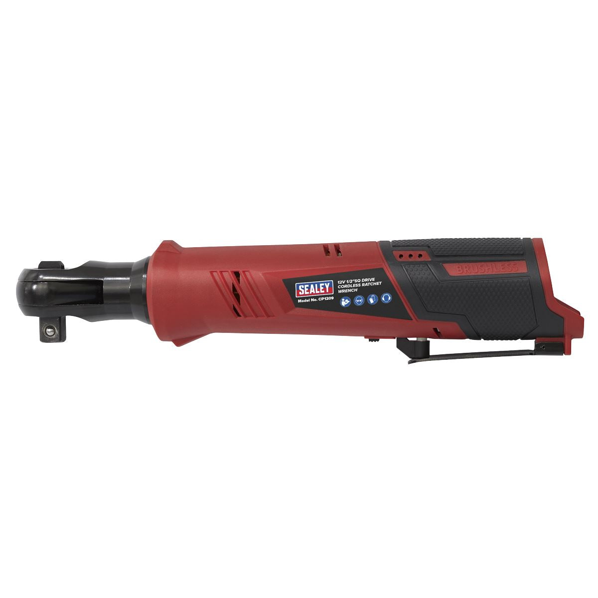 Sealey CP1209 Cordless Ratchet Wrench 1/2"Sq Drive 12V SV12 Series - Body Only Sealey