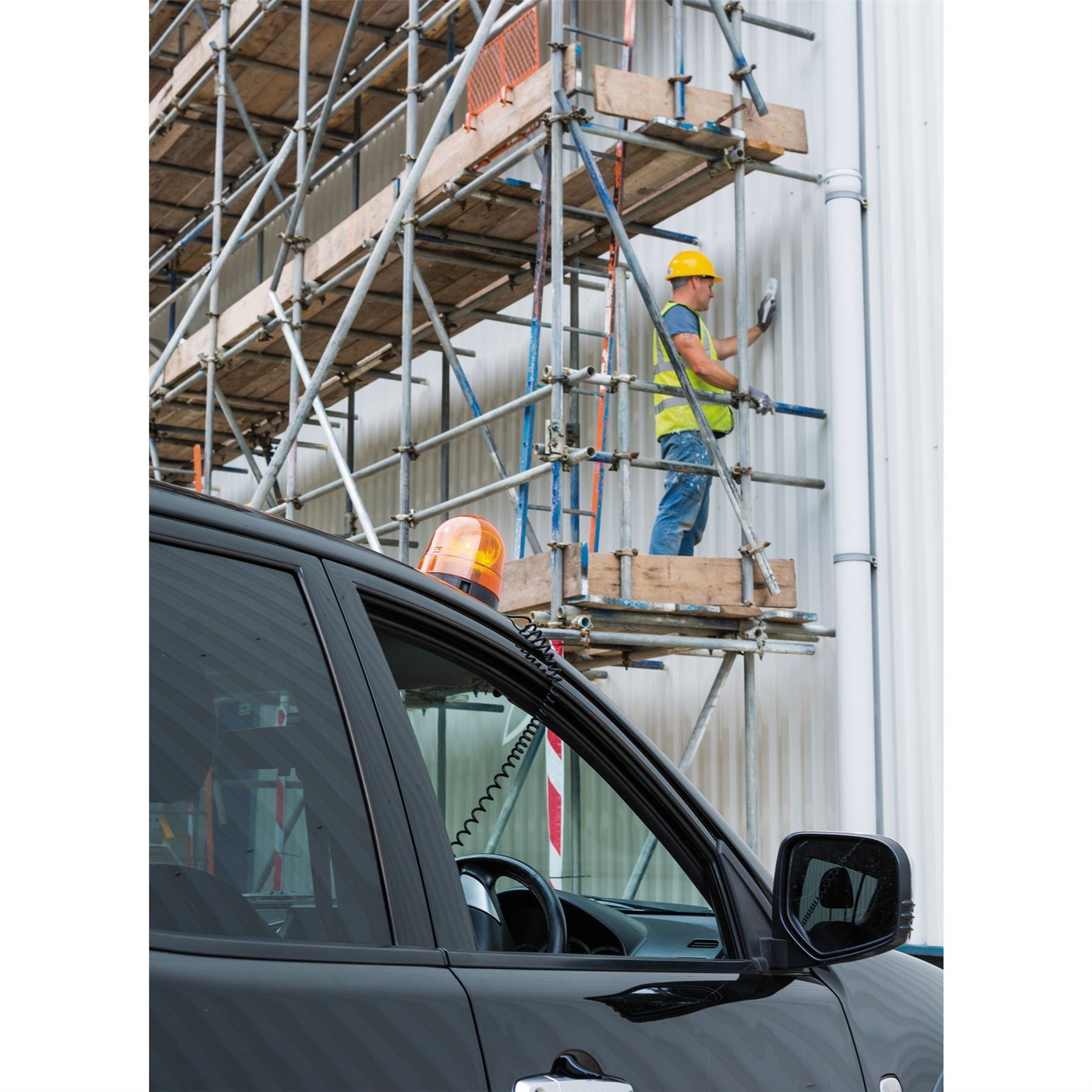 Draper 63878 12/24V Magnetic Base Rotating Beacon Draper