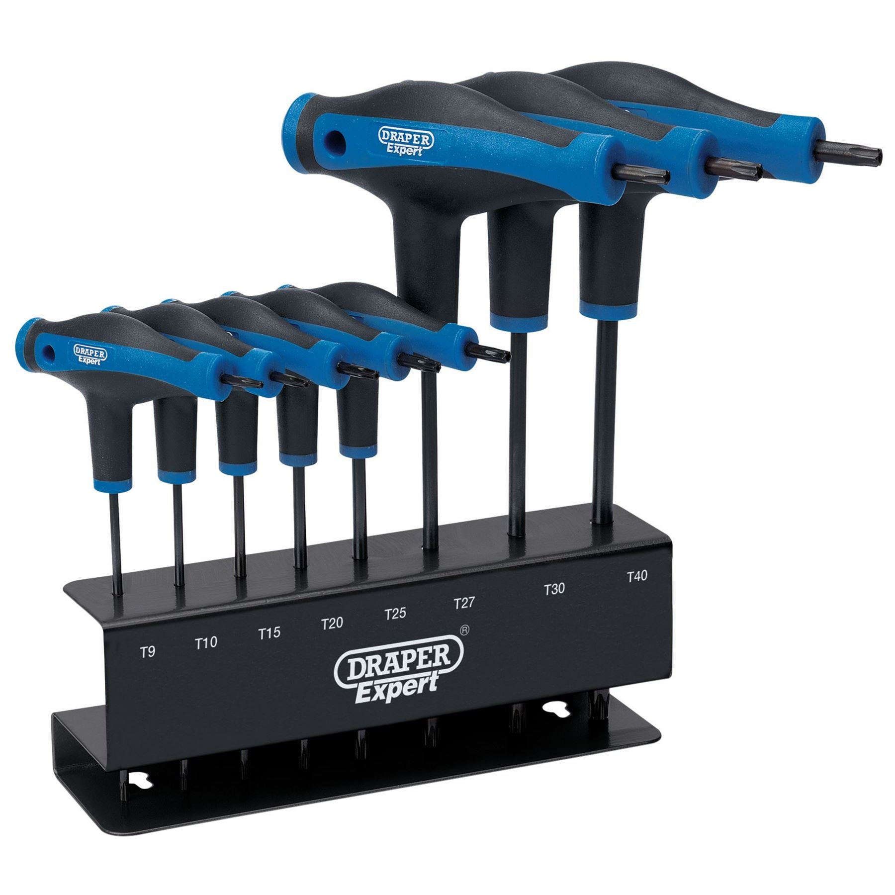 Draper 33872 Expert TX-STAR® Soft Grip Metric T-Handle Key Set 8 Piece Draper