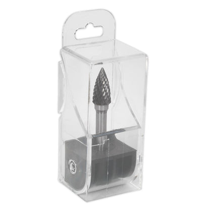 Sealey SDB03 Tungsten Carbide Rotary Burr Arc Pointed Nose 10mm Sealey