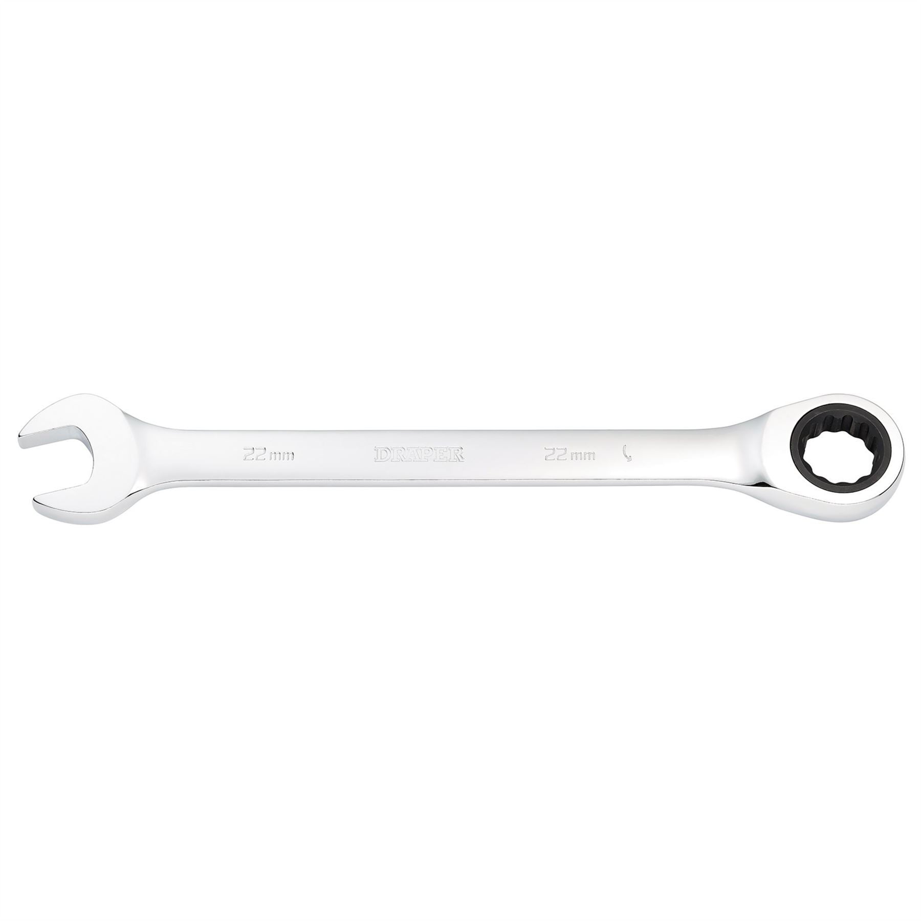 Draper 31022 Metric Ratcheting Combination Spanner 22mm Draper