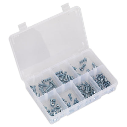 Sealey AB053BH Socket Screw Assortment 108pc DIN 912 M5-M10 Button Head High Tensile 10.9 Metric Sealey