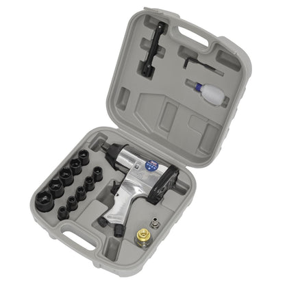 Sealey SA2/TS Air Impact Wrench Kit with Sockets 1/2"Sq Drive Sealey