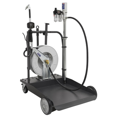 Sealey AK4562D Oil Dispensing System Air Operated with 10m Retractable Hose Reel Sealey