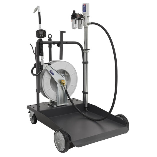 Sealey AK4562D Oil Dispensing System Air Operated with 10m Retractable Hose Reel Sealey