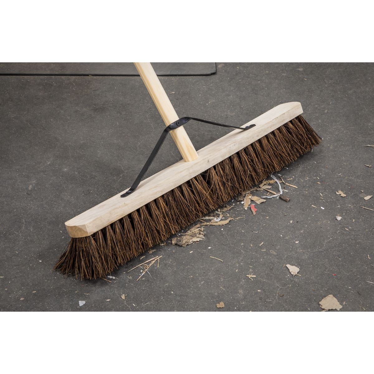 Sealey BM24H Broom 24"(600mm) Stiff/Hard Bristle Sealey