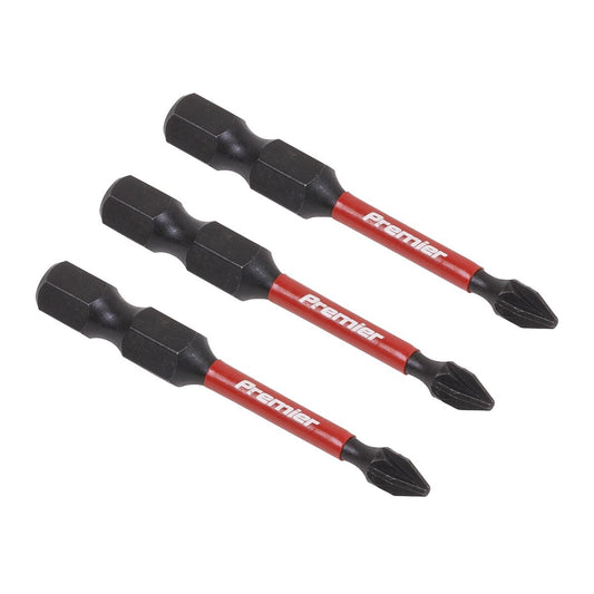 Sealey AK8232 Pozi #1 Impact Power Tool Bits 50mm - 3pc Sealey