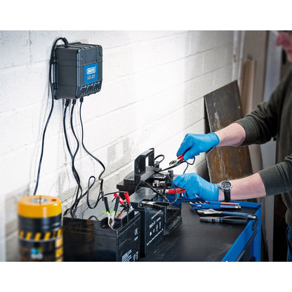 Draper 53172 6/12V 3 Bank Charger Station Draper