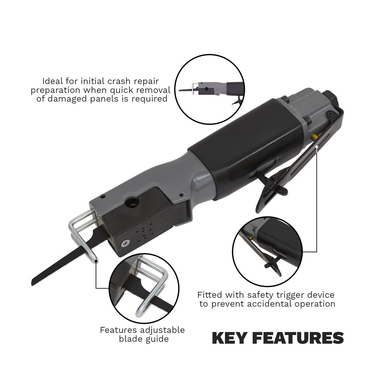 Siegen S01045 Air Saw Reciprocating Siegen