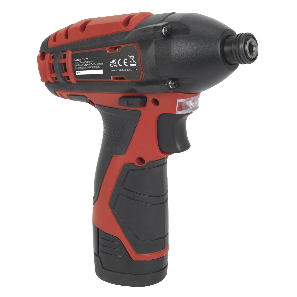 Sealey CP1203 Cordless Impact Driver 1/4"Hex Drive 12V SV12 Series - Body Only Sealey