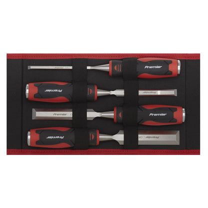 Sealey AK9239 Hammer-Thru Wood Chisel 4pc Set Sealey