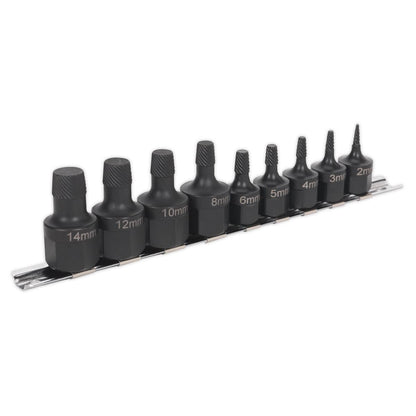Sealey AK7222 Stud Extractor Set 9pc Sealey