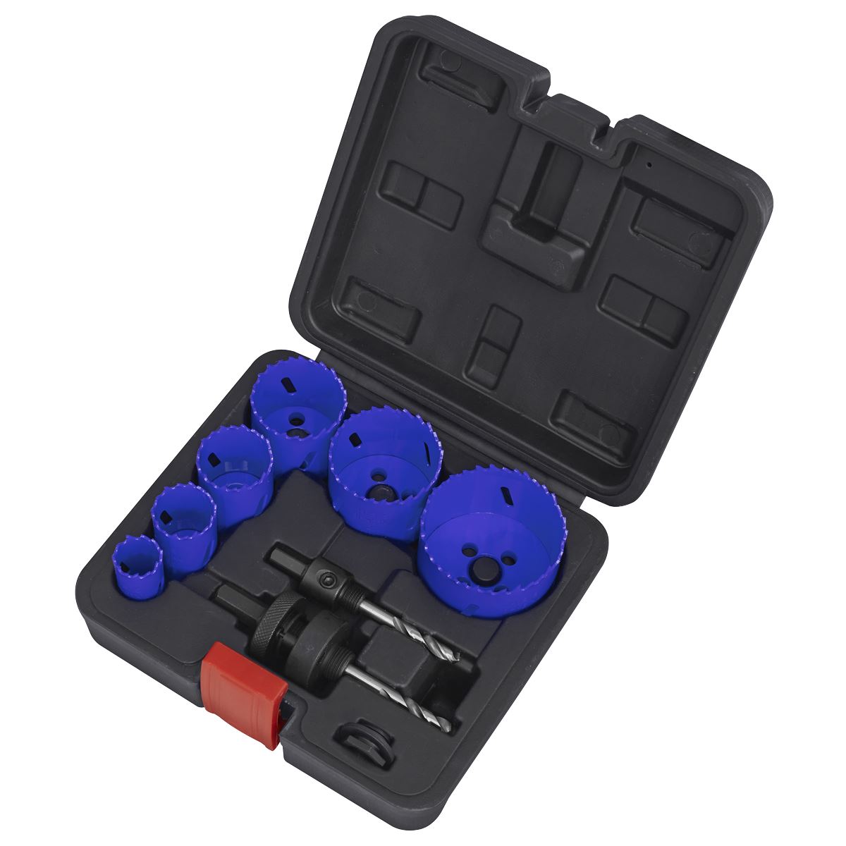 Sealey WSEHSK Hole Saw Kit 9pc - Electricians Sealey