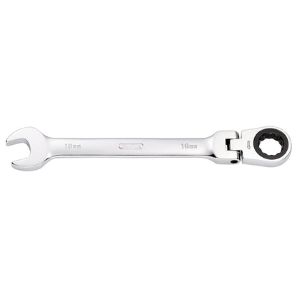 Draper 52018 HI-TORQ® Metric Flexible Head Ratcheting Combination Spanner 16mm Draper