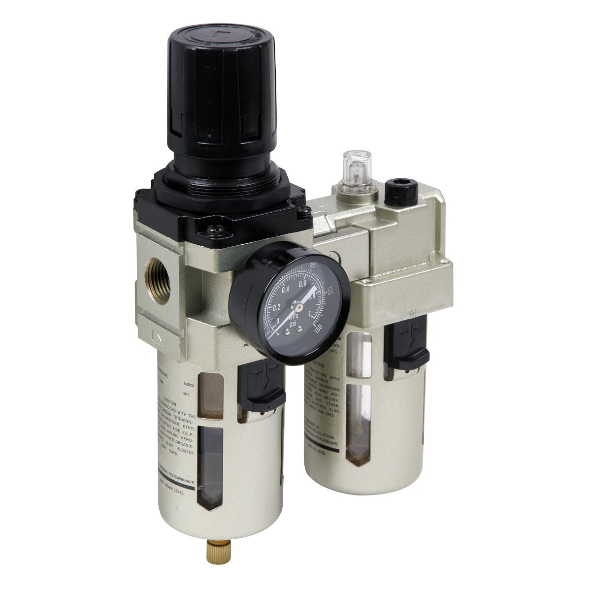 Sealey SA206 Air Filter/Regulator/Lubricator Max Airflow 105cfm Sealey