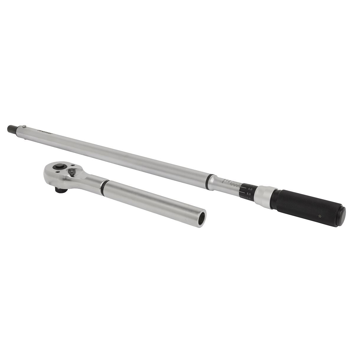 Sealey STW907 Torque Wrench Micrometer Style 3/4"Sq Drive 160-800Nm - Calibrated Sealey