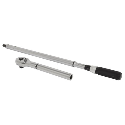 Sealey STW907 Torque Wrench Micrometer Style 3/4"Sq Drive 160-800Nm - Calibrated Sealey