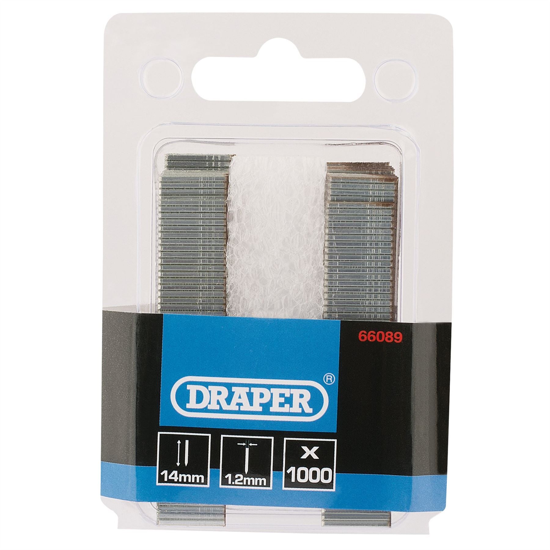 Draper 66089 I' Nails 14mm Pack of 1000 Draper