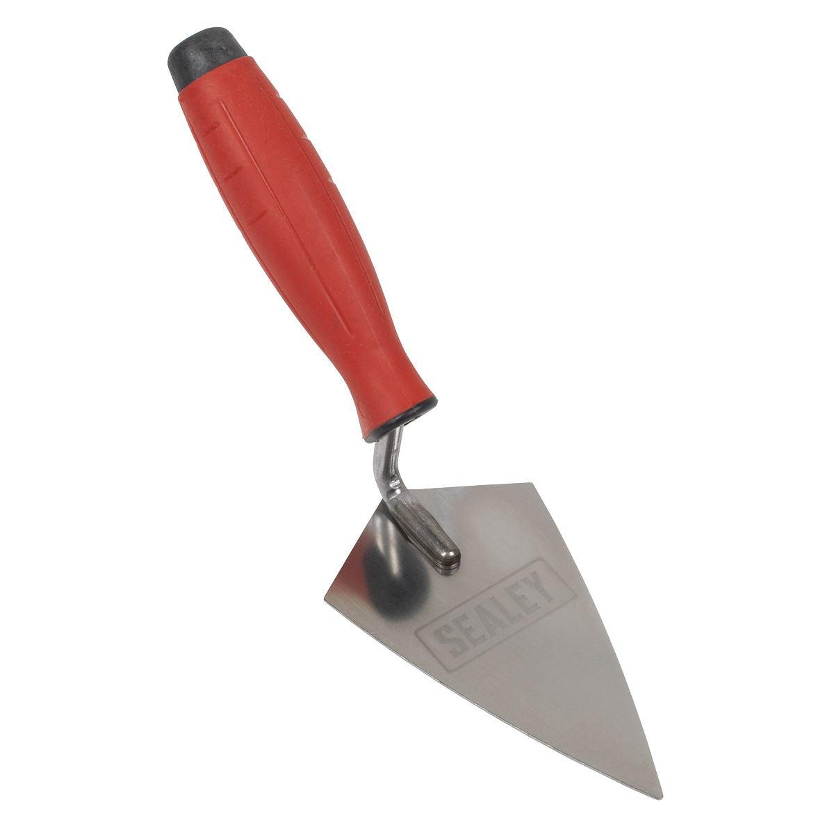 Sealey T1222 Stainless Steel Sharp Pointing Trowel - Rubber Handle - 140mm Sealey