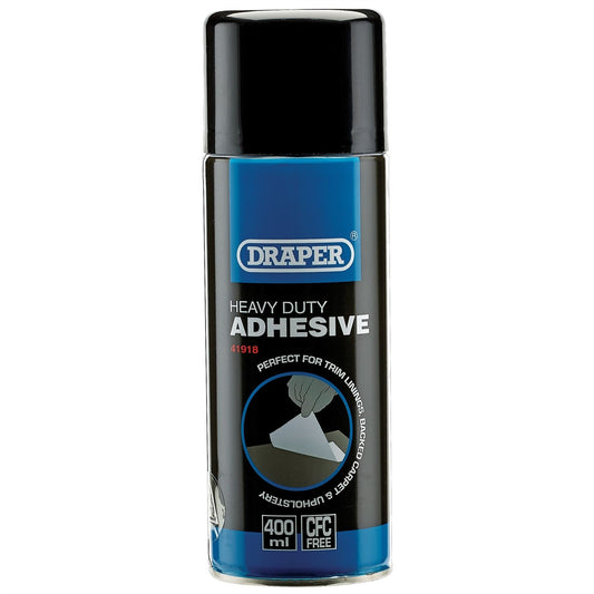 Draper 41918 Heavy Duty Spray Adhesive 400ml Draper