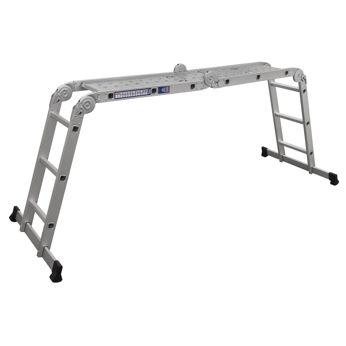 Sealey AFPL1 Aluminium Folding Platform Ladder 4-Way EN 131 Sealey