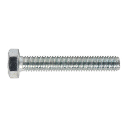 Sealey SS850 HT Setscrew M8 x 50mm 8.8 Zinc Pack of 50 Sealey