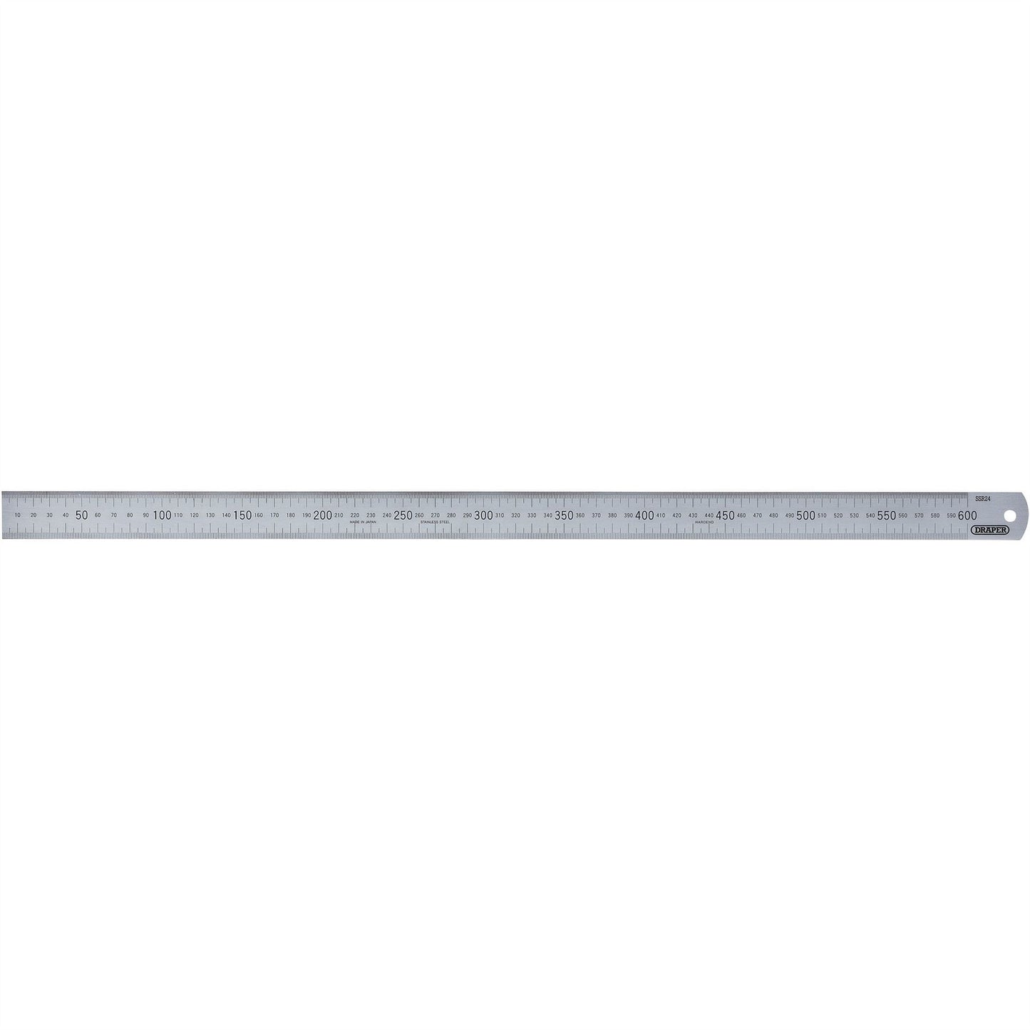 Draper 22672 Stainless Steel Rule 600mm/24" Draper