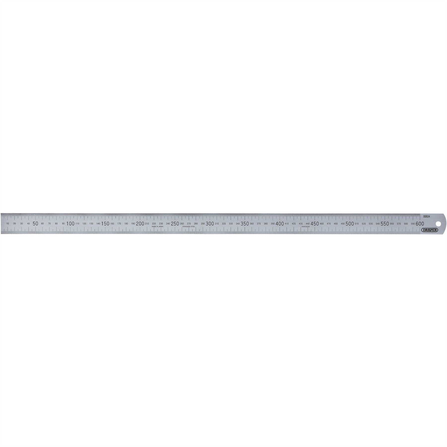 Draper 22672 Stainless Steel Rule 600mm/24" Draper