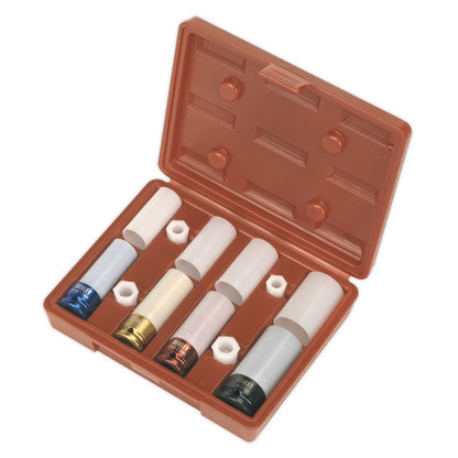 Sealey SX030 Alloy Wheel Impact Socket Set 4pc 1/2"Sq Drive Sealey