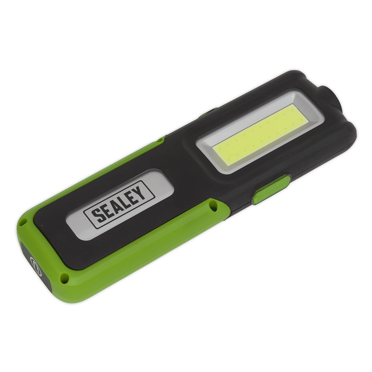 Sealey LED318G Rechargeable Inspection Light 5W COB & 3W SMD LED with Power Bank - Green Sealey