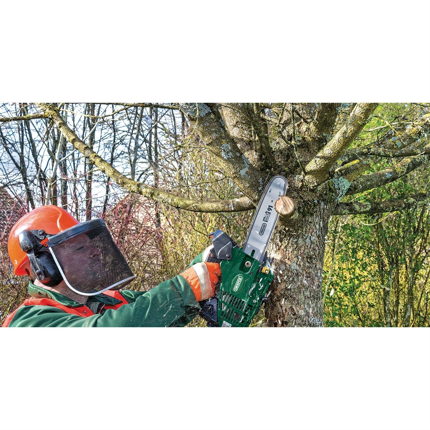 Draper 15042 Petrol Chainsaw with Oregon® Chain and Bar 250mm 25.4cc Draper
