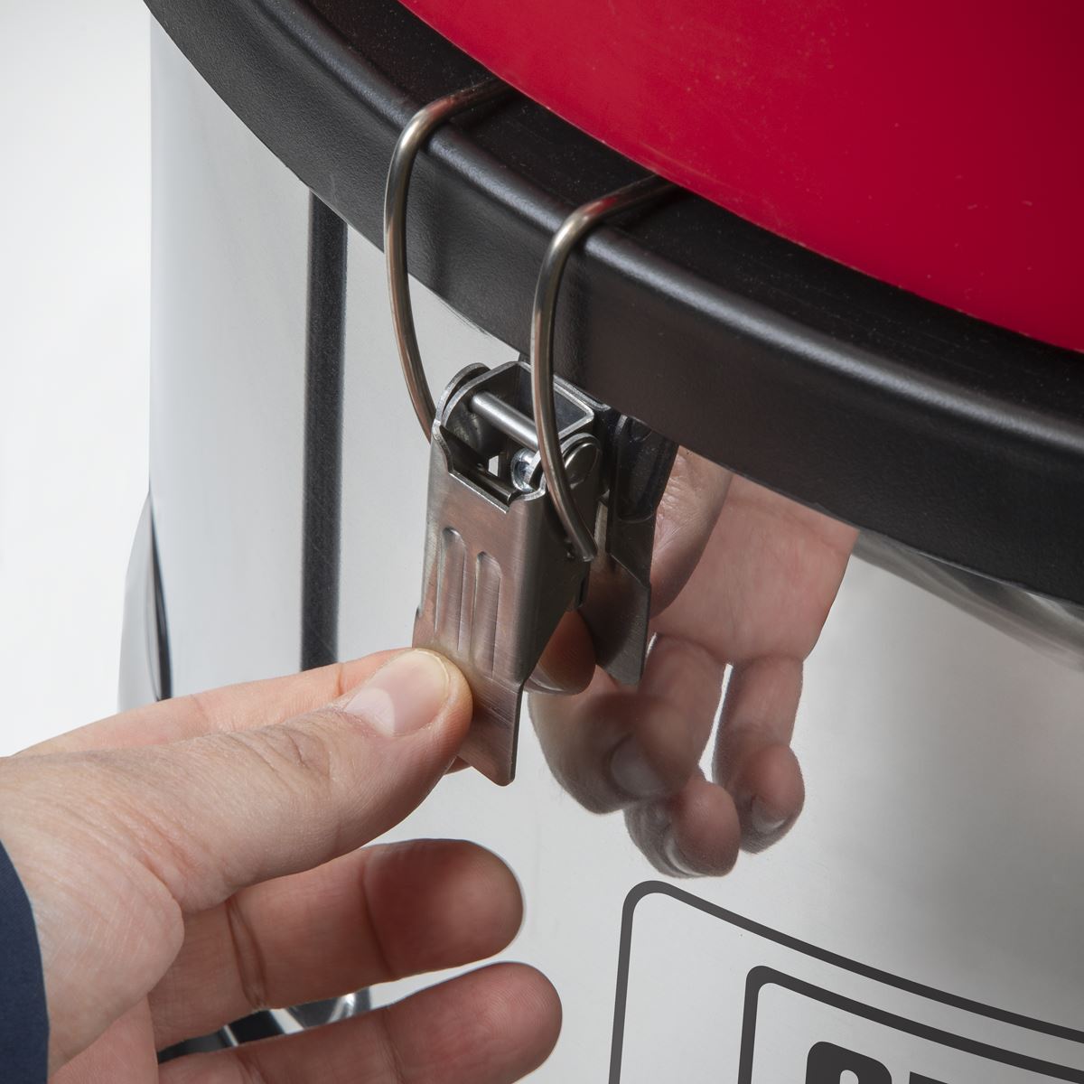 Sealey PC460 Vacuum Cleaner Wet & Dry 60L Stainless Steel Drum 2400W/230V Sealey