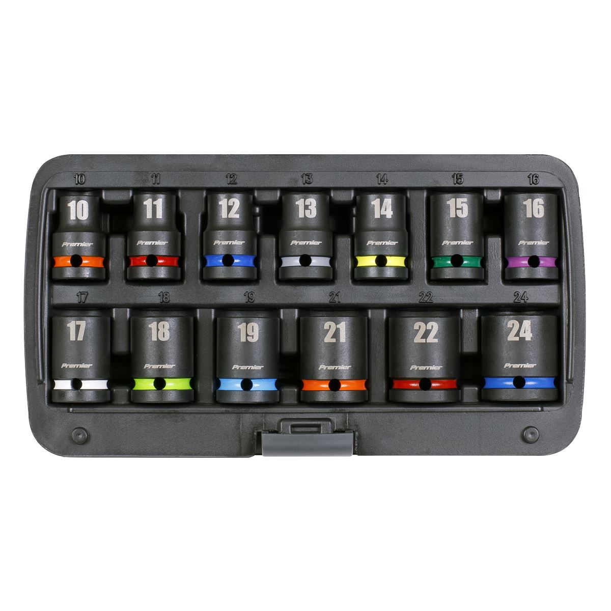 Sealey AK5617M Impact Socket Set 13pc 1/2"Sq Drive Metric Sealey